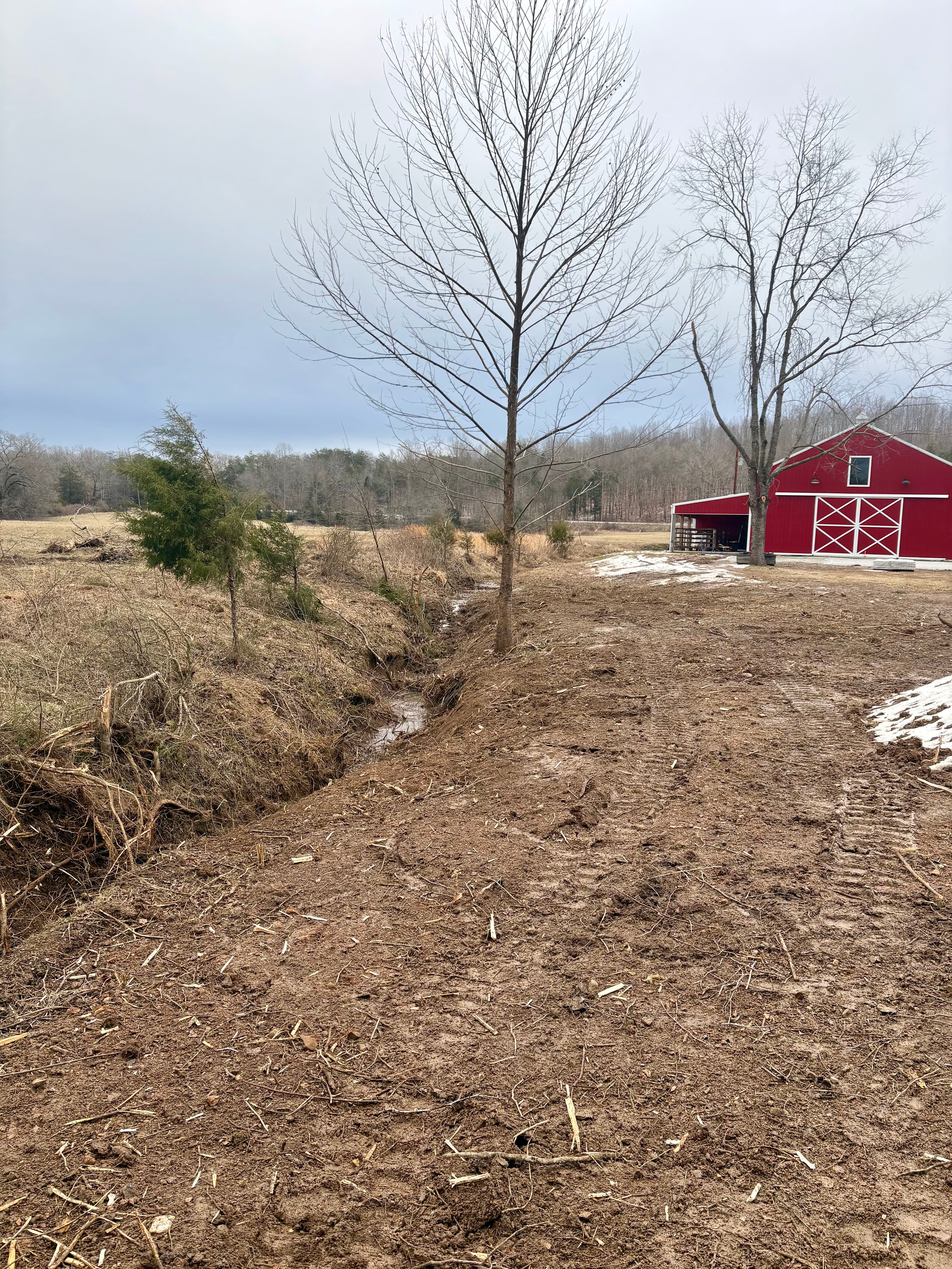 Project Preparing Drainage Ditches for Spring at a Lavender Farm in Hohenwald image