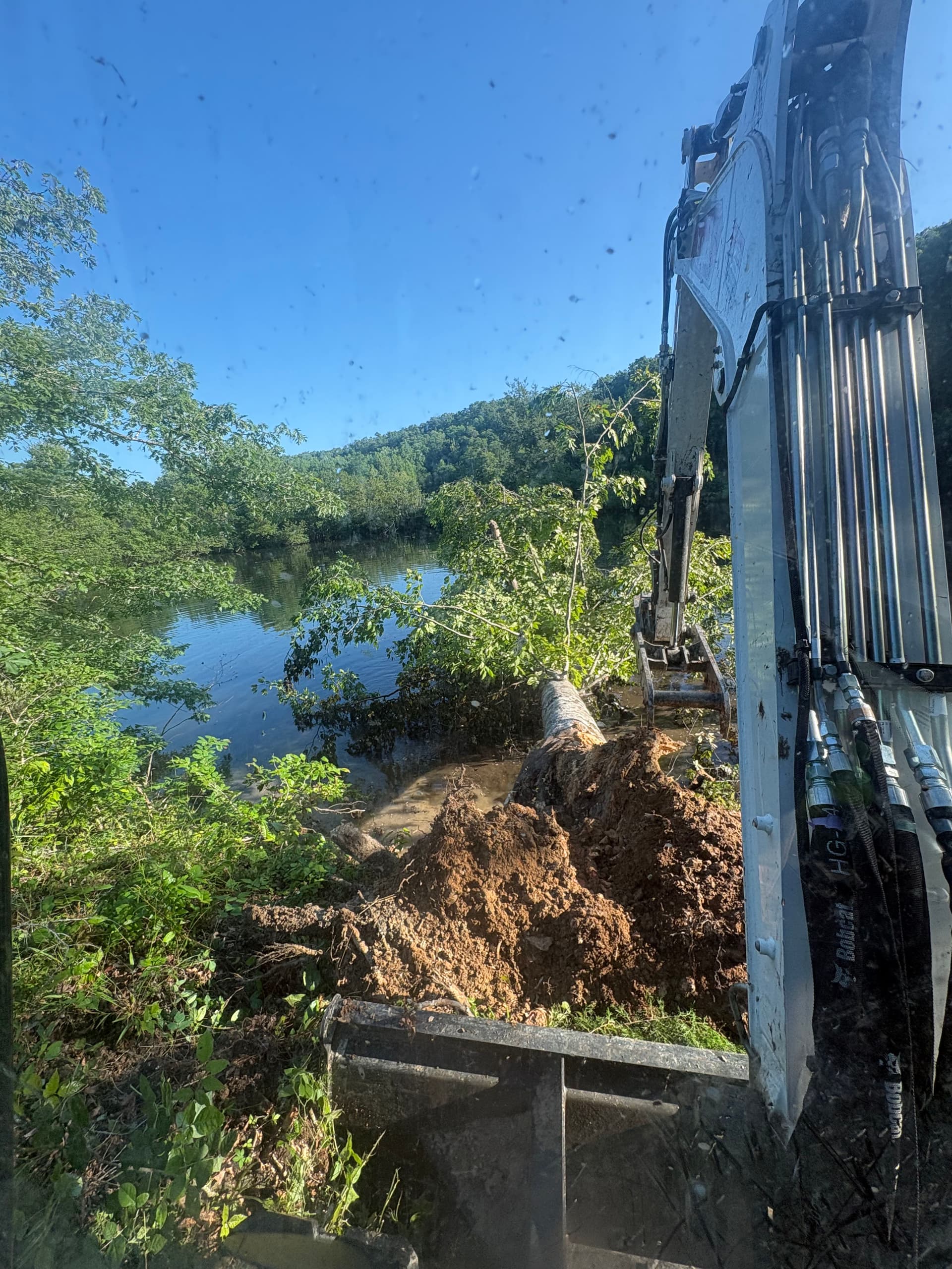 Gallery photos for Waterfront Land Clearing That Gets Down and Dirty: Image #1